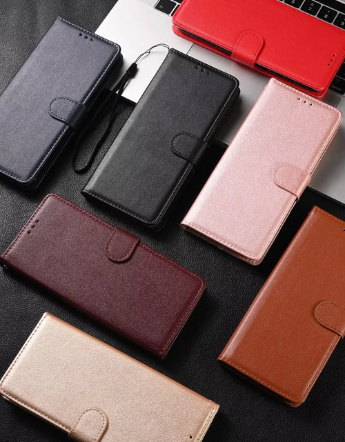 Load image into Gallery viewer, Leather Case for Xiaomi Redmi Note 13 12 12S 11 11S 10 S 9 9S 8 7 Pro Max 8T Redmi 10 10A 10C 9A 9C Coque Flip Wallet Funda

