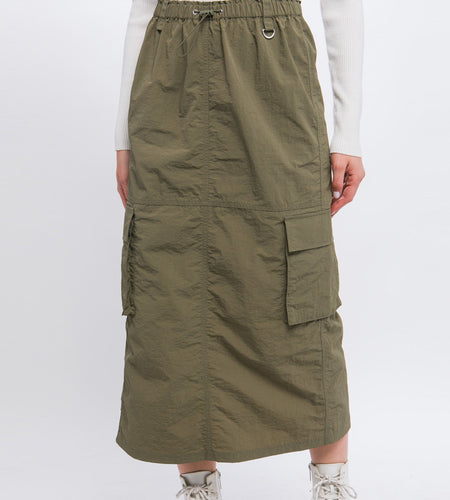SIDE POCKET CARGO SKIRT