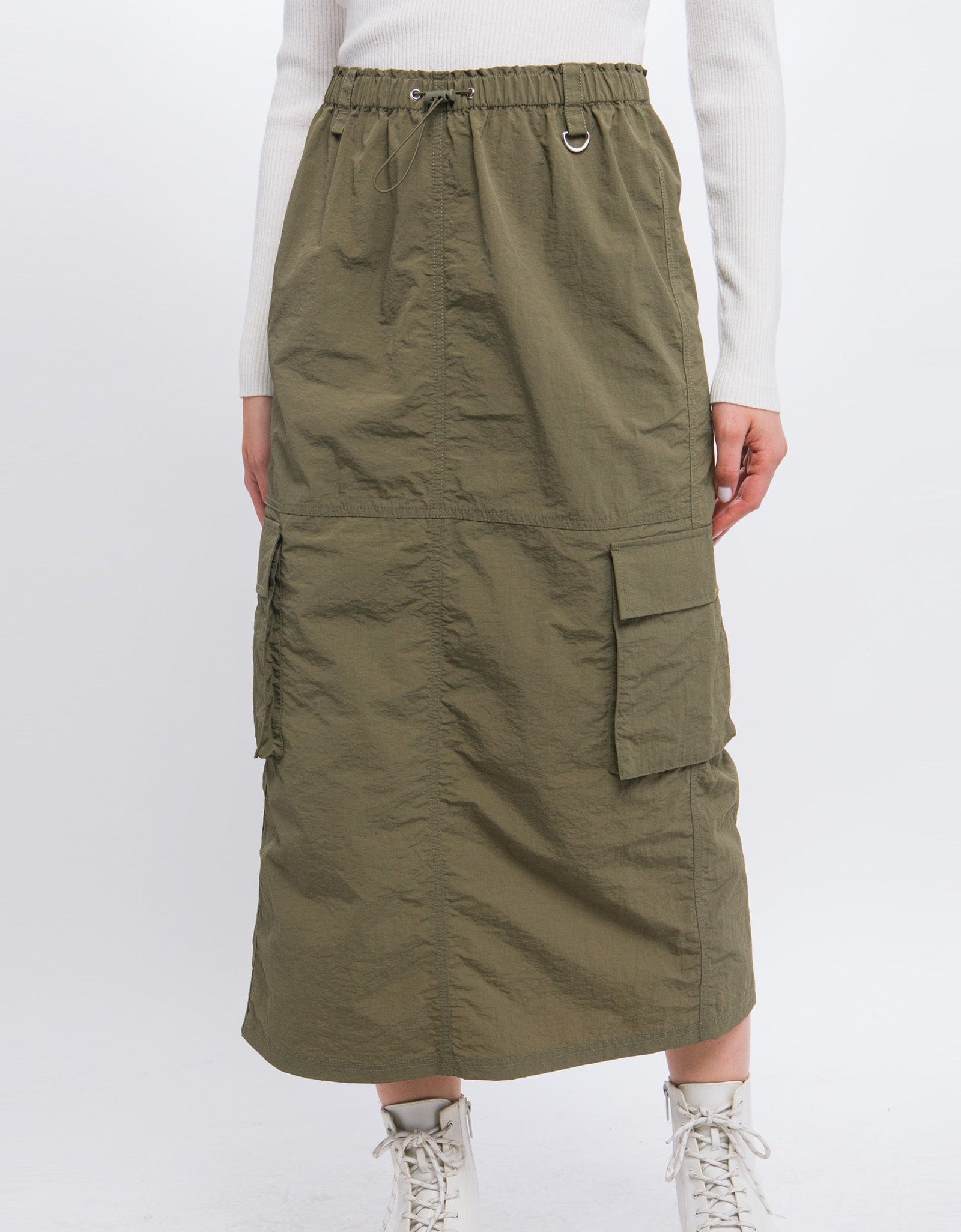 SIDE POCKET CARGO SKIRT
