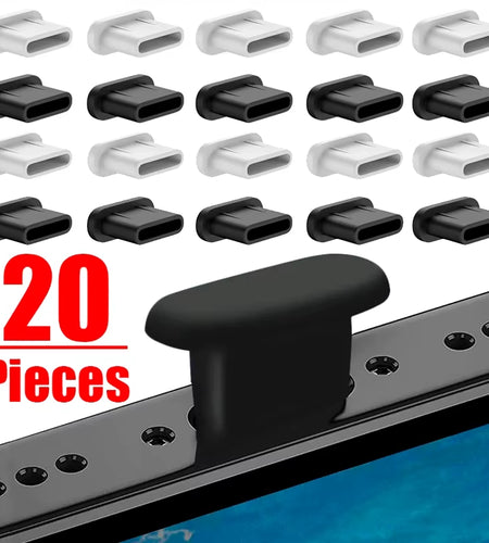 Silicone Dust Plugs Type C Charging Port Protector Stopper Cap Cover for Iphone 17 16 15 Pro Max Samsung Xiaomi Anti-Dust Plug