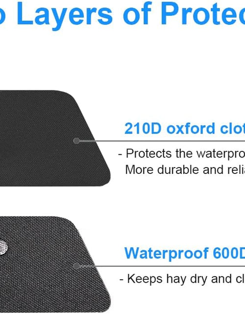 Load image into Gallery viewer, Guinea Pig Hay Feeder, Hanging Rabbit Hay Feeder Bag for Guinea Pigs Bunnies Chinchillas. M, Black Paws
