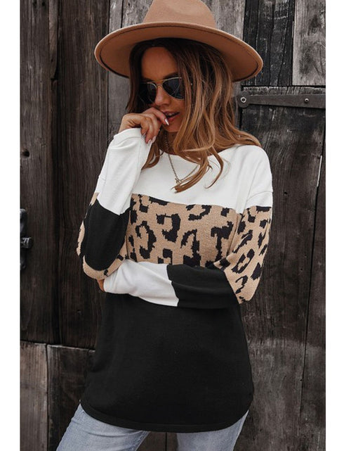 Load image into Gallery viewer, Animal Print Sweater
