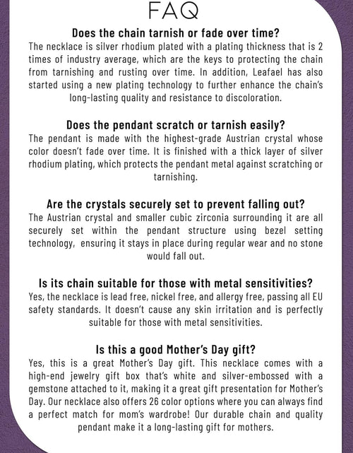 Load image into Gallery viewer, Infinity Love Heart Pendant Necklace with Birthstone Crystals for 12 Months, Jewelry Gifts for Women, Silver-Tone, 18"+2"
